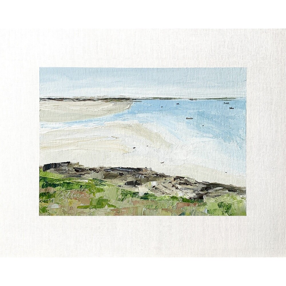 8x10 Maine Original Oil Painting Seascape Kennebunkport Beach Coastal Art Signed